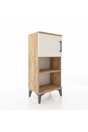 Arges Komodin 2 Raflı Tek Kapaklı 44x30x96 Çam-Aytaşı