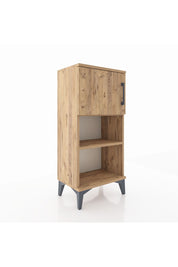 Arges Komodin 2 Raflı Tek Kapaklı 44x30x96 Çam-Çam