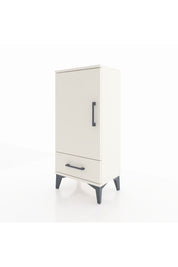 Arges Komodin 3 Raflı Tek Çekmeceli Tek Kapaklı 44x30x96 Aytaşı-Aytaşı