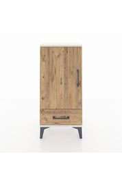 Arges Komodin 3 Raflı Tek Çekmeceli Tek Kapaklı 44x30x96 Aytaşı-Çam