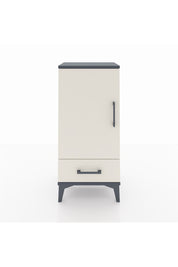 Arges Komodin 3 Raflı Tek Çekmeceli Tek Kapaklı 44x30x96 Antrasit-Aytaşı