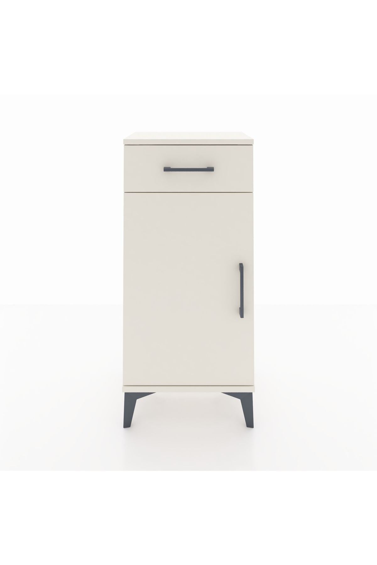 Arges Komodin 2 Raflı Tek Çekmeceli Tek Kapaklı 44x30x96 Aytaşı-Aytaşı