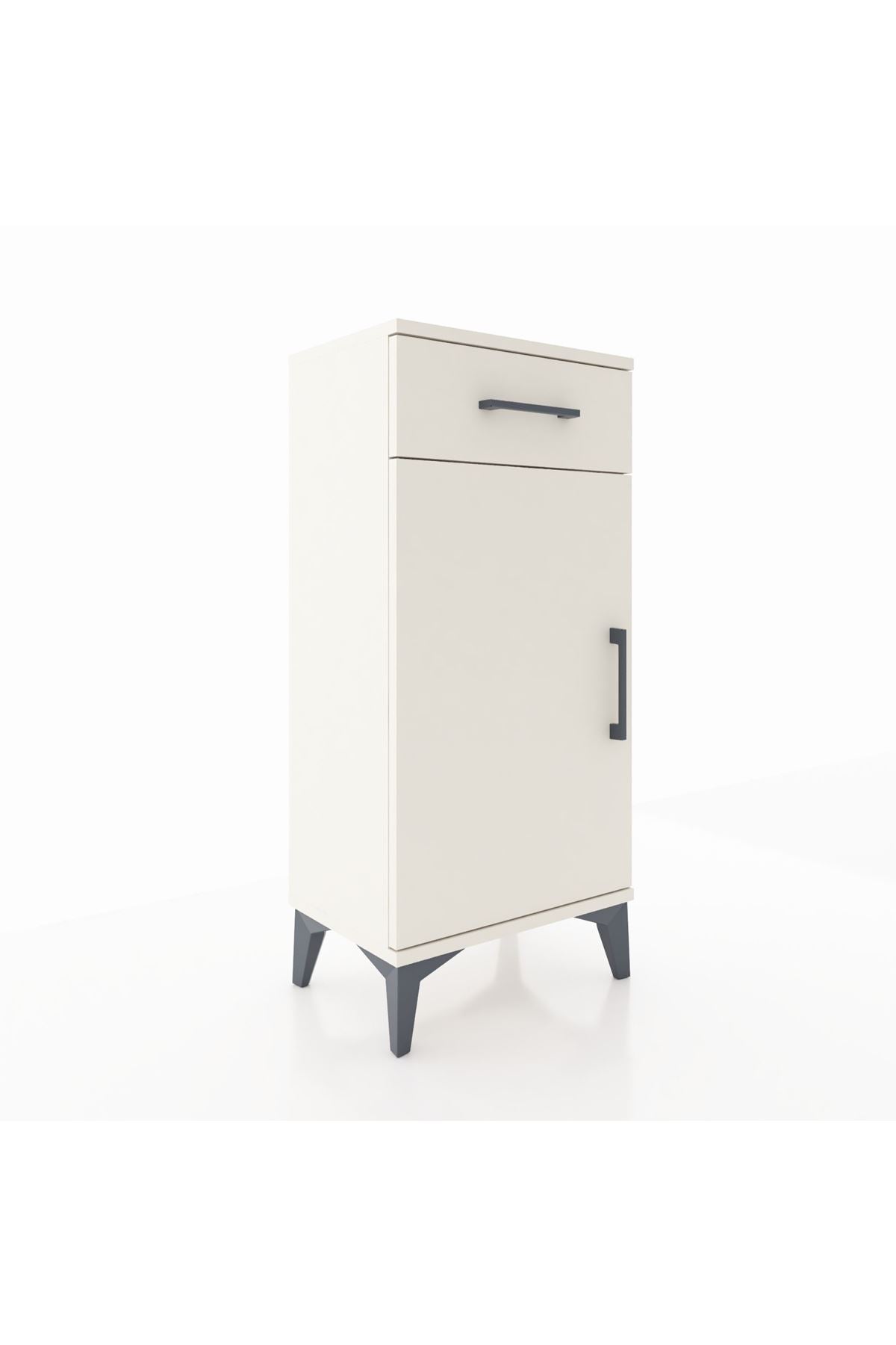 Arges Komodin 2 Raflı Tek Çekmeceli Tek Kapaklı 44x30x96 Aytaşı-Aytaşı