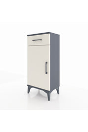 Arges Komodin 2 Raflı Tek Çekmeceli Tek Kapaklı 44x30x96 Antrasit-Aytaşı