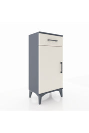 Arges Komodin 2 Raflı Tek Çekmeceli Tek Kapaklı 44x30x96 Antrasit-Aytaşı