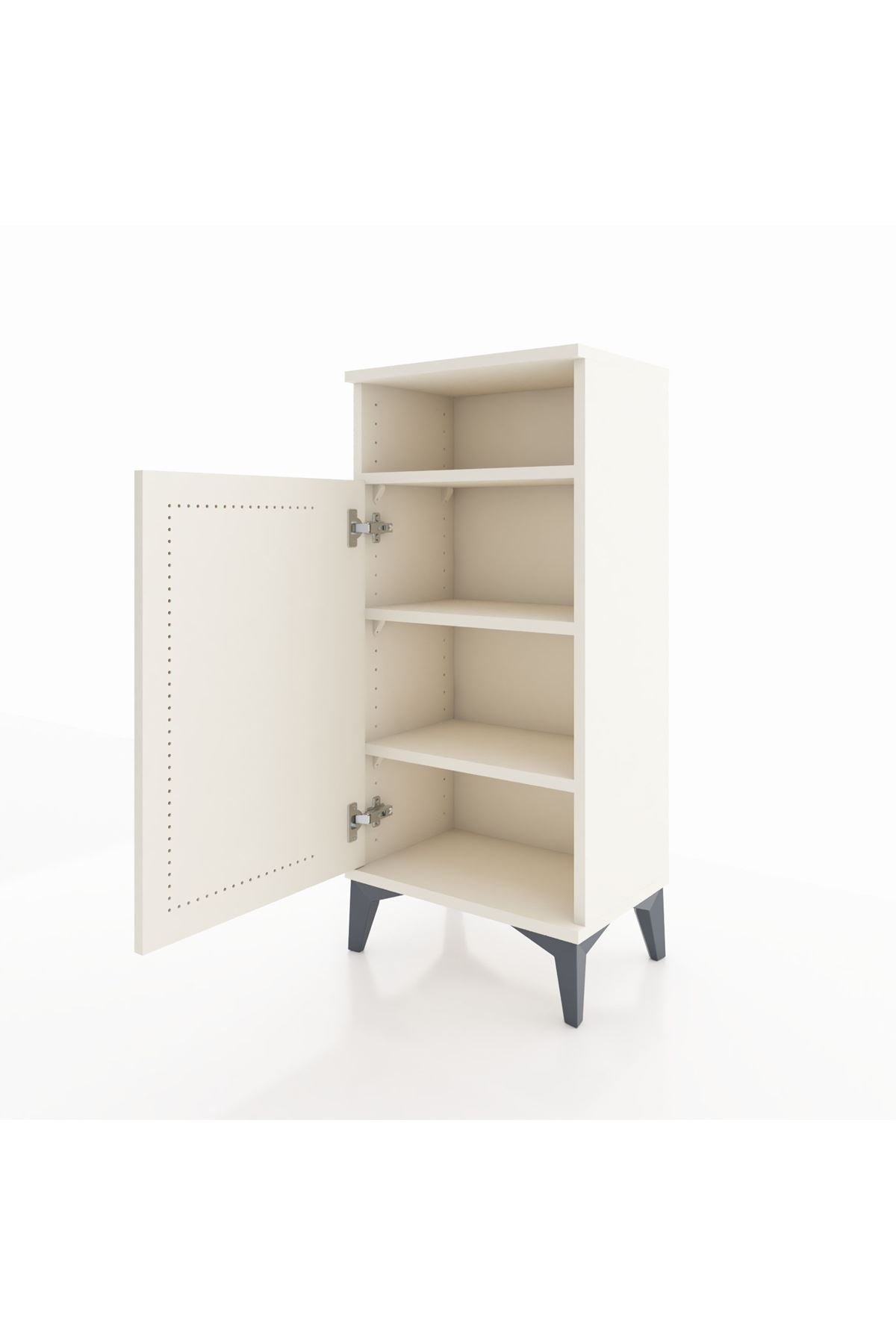 Arges Komodin 3 Raflı Tek Kapaklı 44x30x96 Aytaşı-Aytaşı