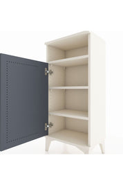 Arges Komodin 3 Raflı Tek Kapaklı 44x30x96 Aytaşı-Antrasit