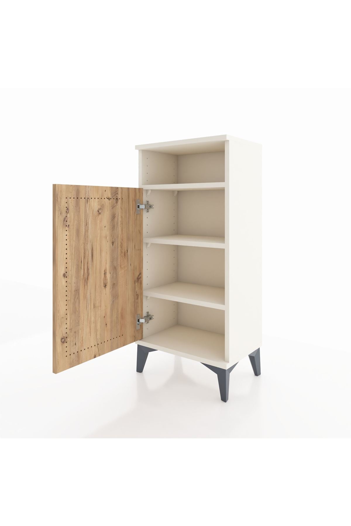 Arges Komodin 3 Raflı Tek Kapaklı 44x30x96 Aytaşı-Çam