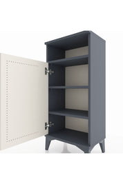 Arges Komodin 3 Raflı Tek Kapaklı 44x30x96 Antrasit-Aytaşı