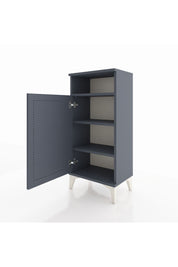 Arges Komodin 3 Raflı Tek Kapaklı 44x30x96 Antrasit-Antrasit