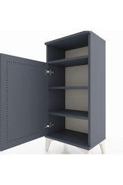 Arges Komodin 3 Raflı Tek Kapaklı 44x30x96 Antrasit-Antrasit
