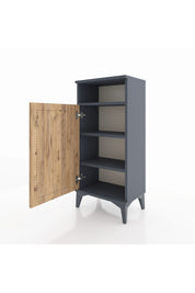 Arges Komodin 3 Raflı Tek Kapaklı 44x30x96 Antrasit-Çam