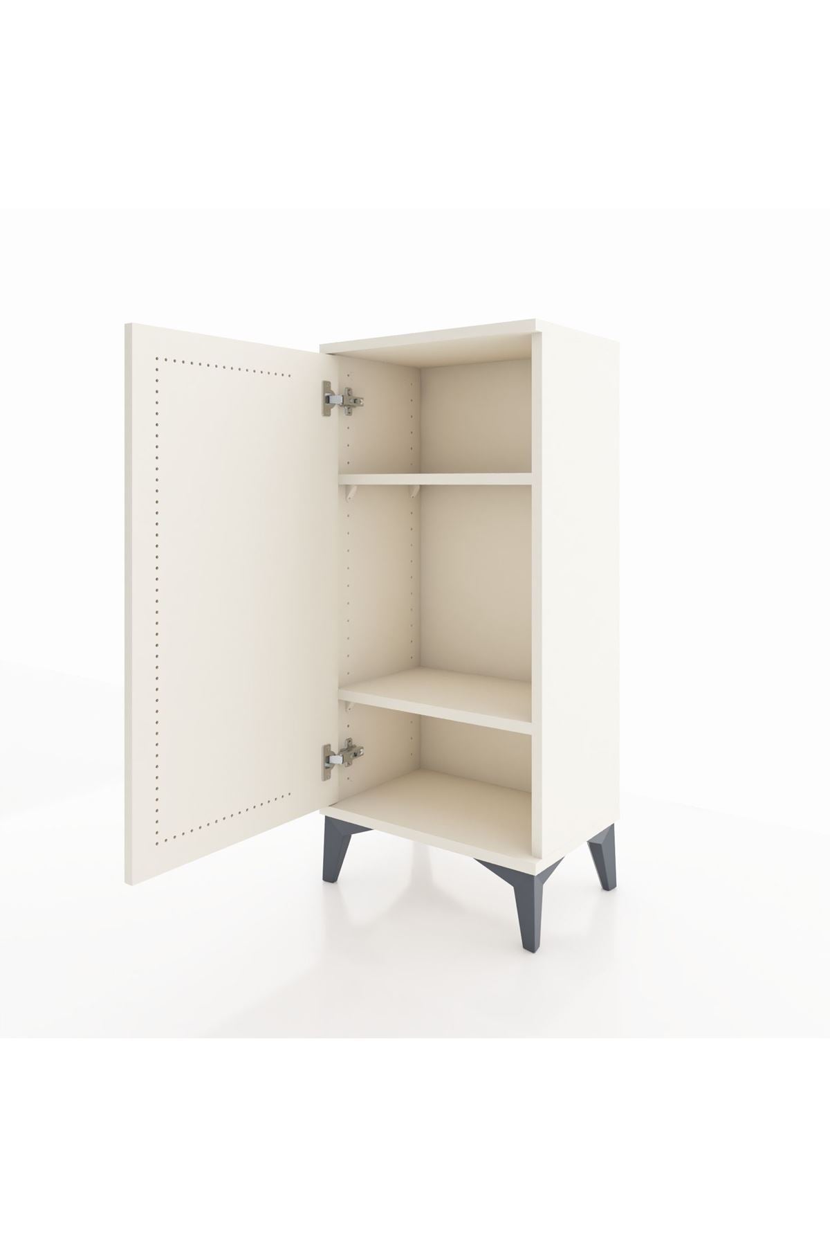 Arges Komodin 2 Raflı Tek Kapaklı 44x30x96 Aytaşı-Aytaşı