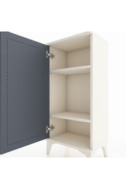 Arges Komodin 2 Raflı Tek Kapaklı 44x30x96 Aytaşı-Antrasit