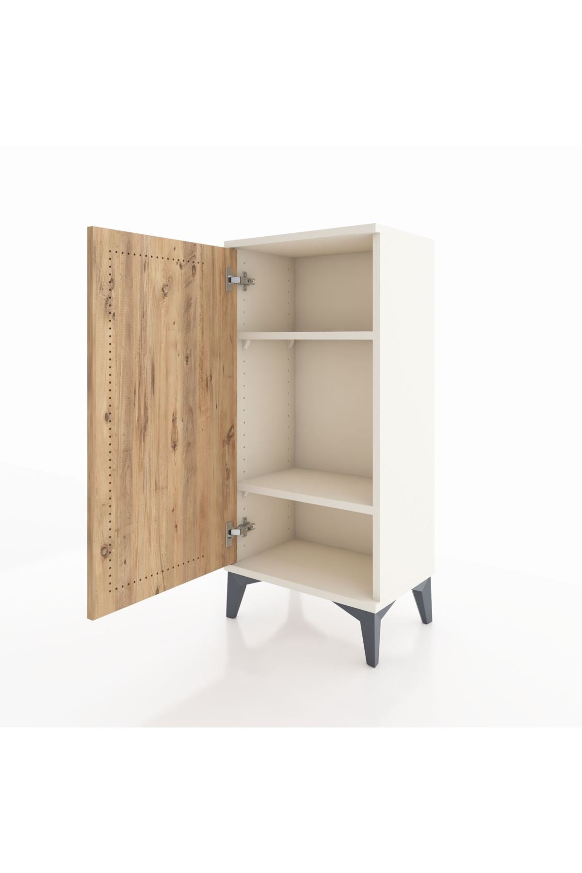 Arges Komodin 2 Raflı Tek Kapaklı 44x30x96 Aytaşı-Çam