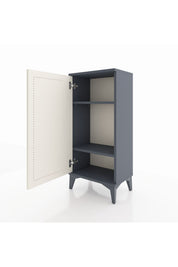 Arges Komodin 2 Raflı Tek Kapaklı 44x30x96 Antrasit-Aytaşı