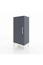 Arges Komodin 2 Raflı Tek Kapaklı 44x30x96 Antrasit-Antrasit