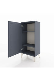 Arges Komodin 2 Raflı Tek Kapaklı 44x30x96 Antrasit-Antrasit