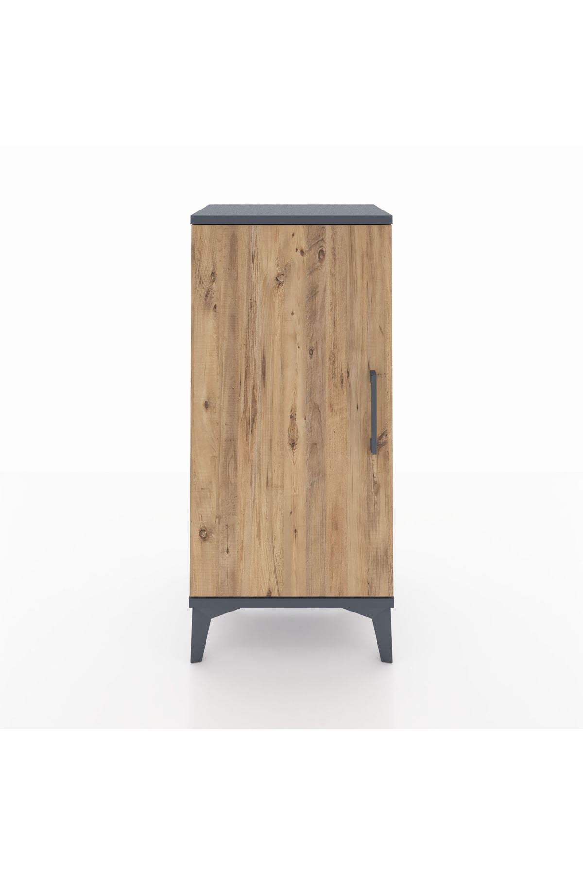 Arges Komodin 2 Raflı Tek Kapaklı 44x30x96 Antrasit-Çam