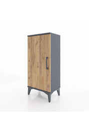 Arges Komodin 2 Raflı Tek Kapaklı 44x30x96 Antrasit-Çam