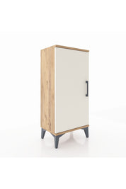 Arges Komodin 2 Raflı Tek Kapaklı 44x30x96 Çam-Aytaşı