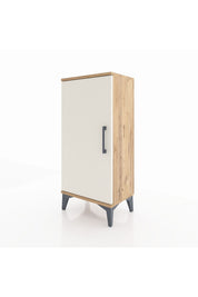 Arges Komodin 2 Raflı Tek Kapaklı 44x30x96 Çam-Aytaşı