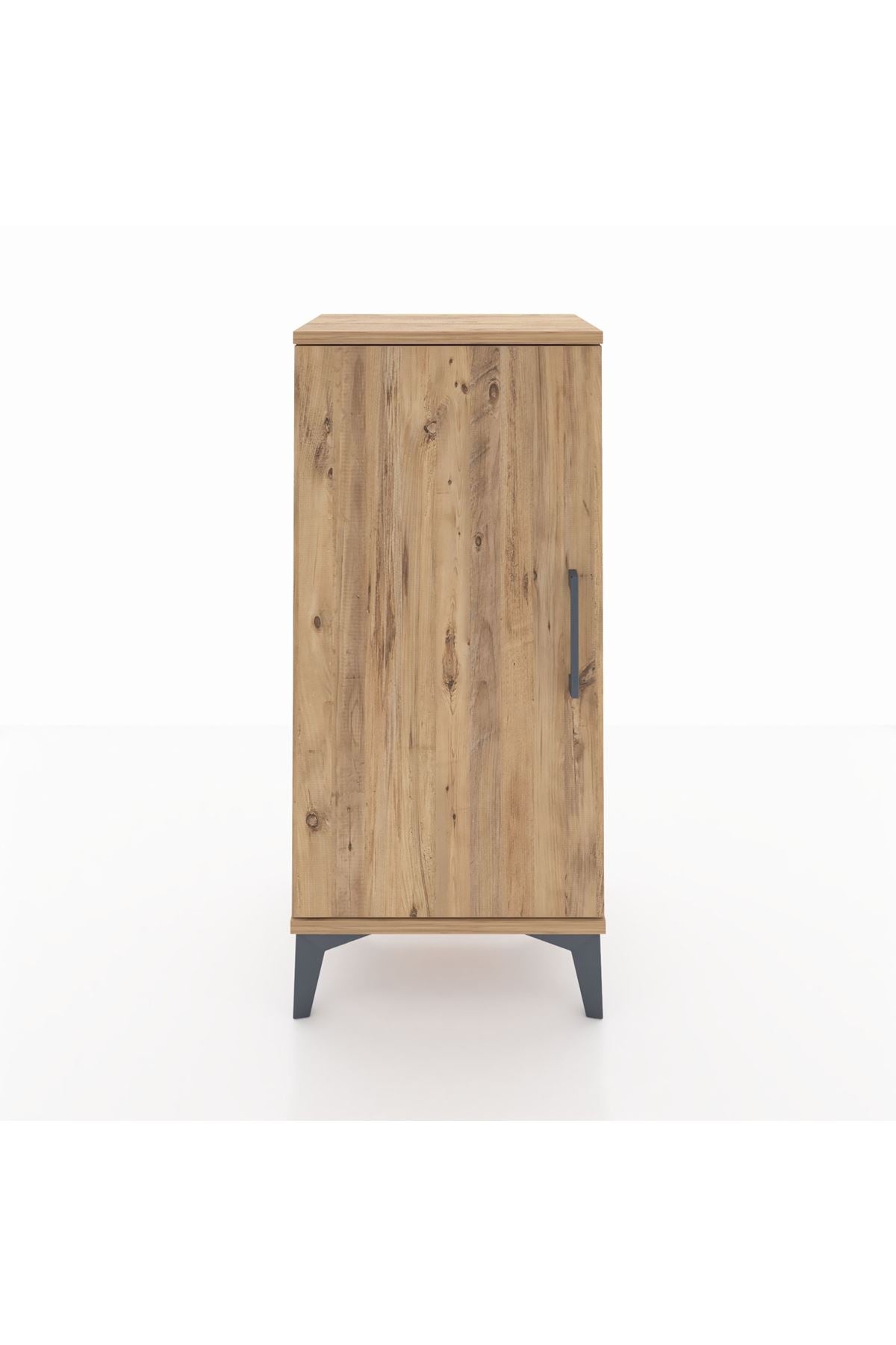 Arges Komodin 2 Raflı Tek Kapaklı 44x30x96 Çam-Çam