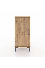Arges Komodin 2 Raflı Tek Kapaklı 44x30x96 Çam-Çam