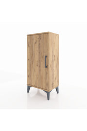 Arges Komodin 2 Raflı Tek Kapaklı 44x30x96 Çam-Çam