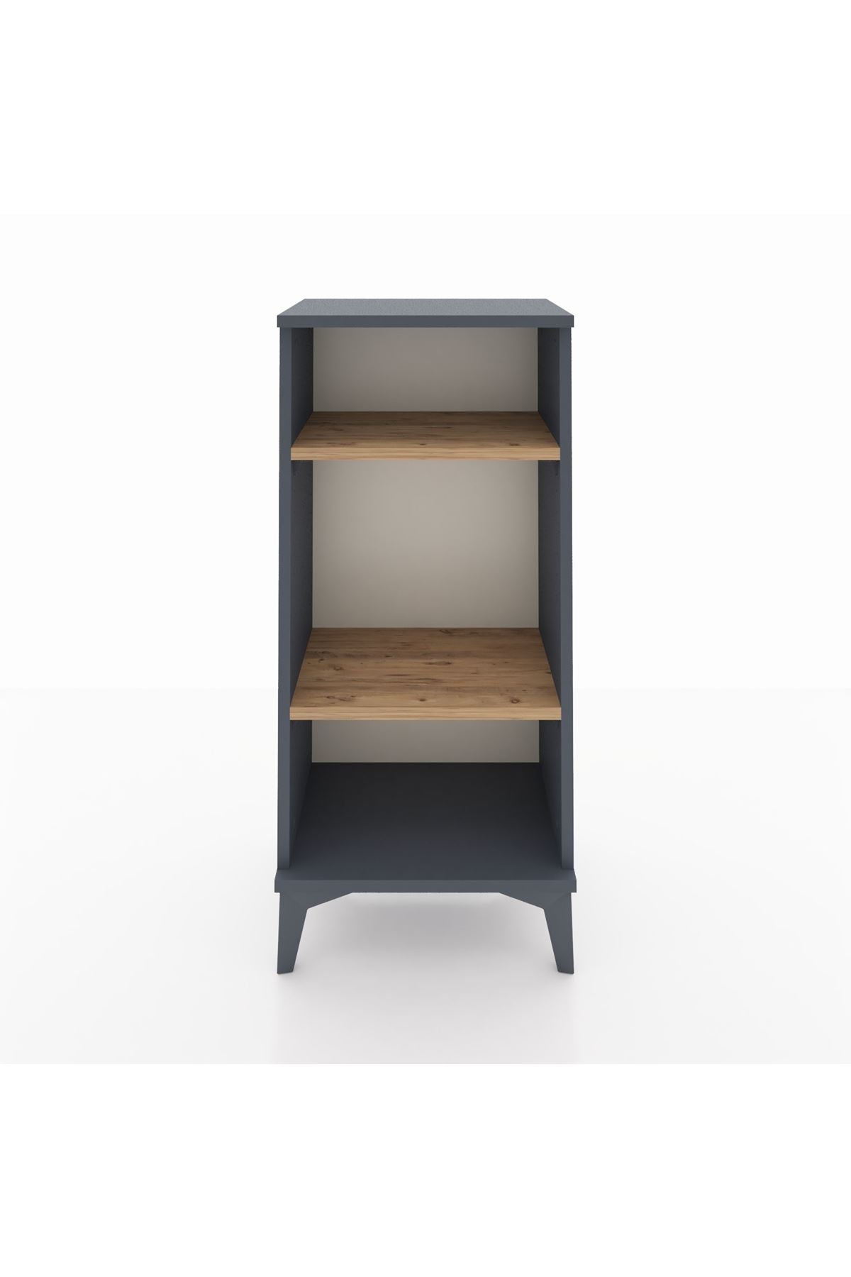 Arges Komodin 2 Raflı 44x30x96 Antrasit-Çam