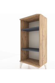 Arges Komodin 2 Raflı 44x30x96 Çam-Antrasit