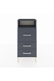 Arges Komodin Tek Raflı 3 Çekmeceli 44x30x96 Antrasit-Antrasit