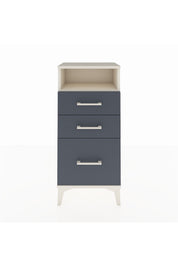 Arges Komodin Tek Raflı 3 Çekmeceli 44x30x96 Aytaşı-Antrasit