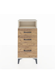 Arges Komodin Tek Raflı 3 Çekmeceli 44x30x96 Aytaşı-Çam