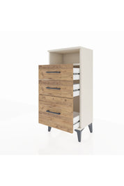 Arges Komodin Tek Raflı 3 Çekmeceli 44x30x96 Aytaşı-Çam
