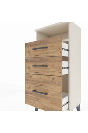 Arges Komodin Tek Raflı 3 Çekmeceli 44x30x96 Aytaşı-Çam
