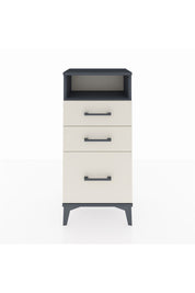 Arges Komodin Tek Raflı 3 Çekmeceli 44x30x96 Antrasit-Aytaşı