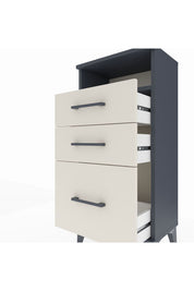 Arges Komodin Tek Raflı 3 Çekmeceli 44x30x96 Antrasit-Aytaşı