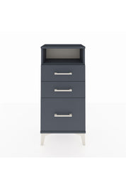 Arges Komodin Tek Raflı 3 Çekmeceli 44x30x96 Antrasit-Antrasit