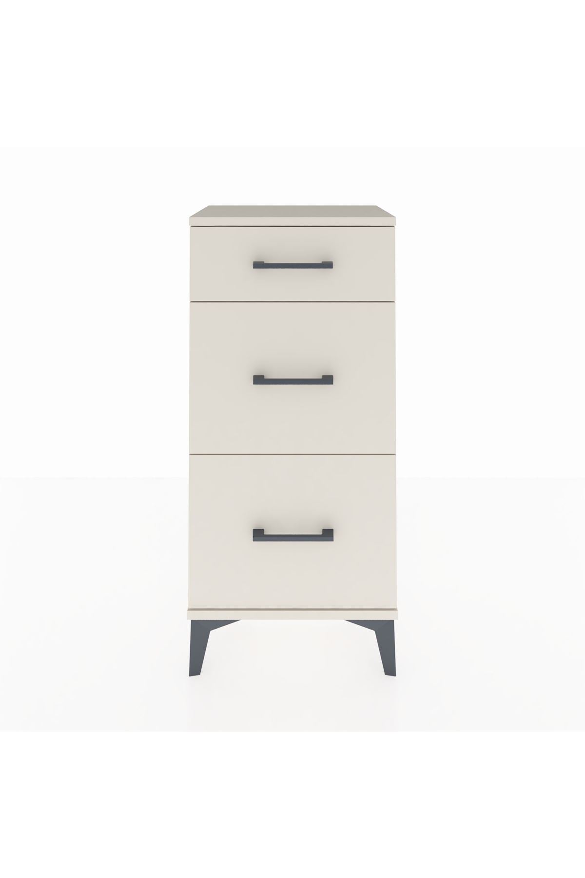 Arges Komodin 3 Çekmeceli 44x30x96 Aytaşı-Aytaşı