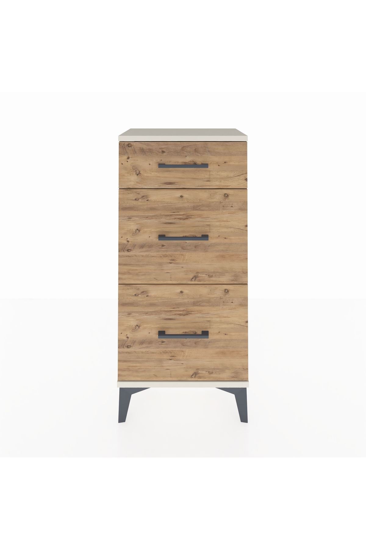 Arges Komodin 3 Çekmeceli 44x30x96 Aytaşı-Çam