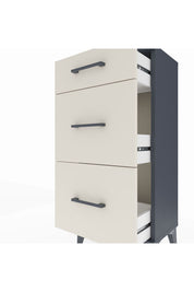 Arges Komodin 3 Çekmeceli 44x30x96 Antrasit-Aytaşı