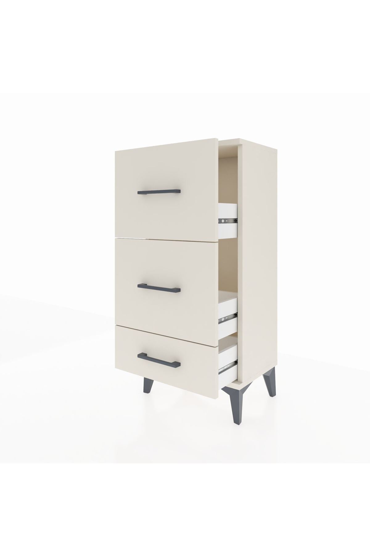 Arges Komodin 3 Çekmeceli 44x30x96 Aytaşı-Aytaşı