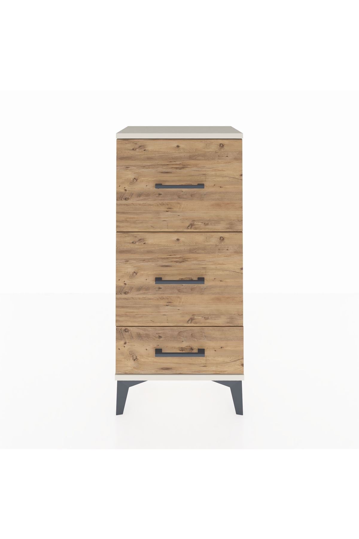 Arges Komodin 3 Çekmeceli 44x30x96 Aytaşı-Çam