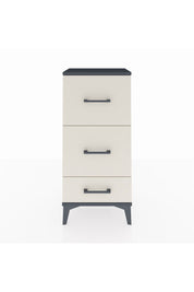 Arges Komodin 3 Çekmeceli 44x30x96 Antrasit-Aytaşı