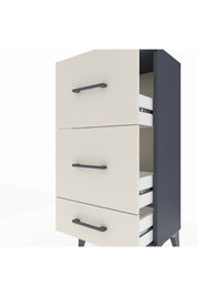 Arges Komodin 3 Çekmeceli 44x30x96 Antrasit-Aytaşı