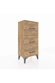 Arges Komodin 3 Çekmeceli 44x30x96 Çam-Çam
