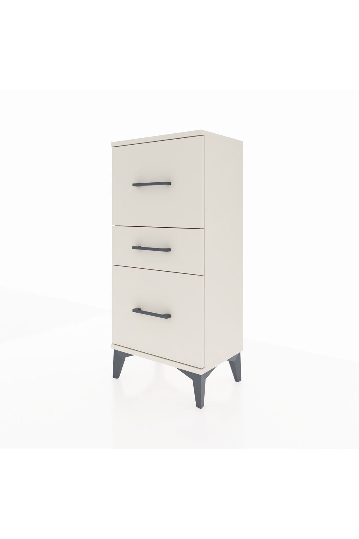 Arges Komodin 3 Çekmeceli 44x30x96 Aytaşı-Aytaşı