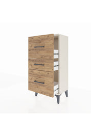 Arges Komodin 3 Çekmeceli 44x30x96 Aytaşı-Çam