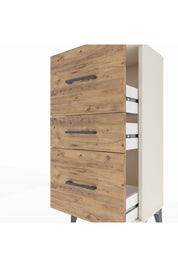 Arges Komodin 3 Çekmeceli 44x30x96 Aytaşı-Çam